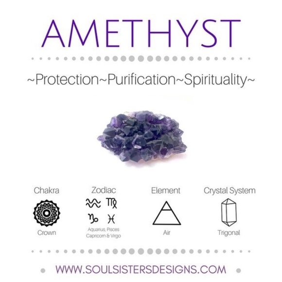 🌸 AMETHYST DANGLE DROP GEMSTONE METAL LEAF EARRINGS GYPSY BOHO PURPLE GEM TREND - Picture 3 of 7